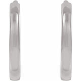 Sterling Silver Hinged 10 mm Hoop Earrings