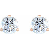 14K Rose Gold 1/2 CTW Lab-Grown Diamond Stud Earrings