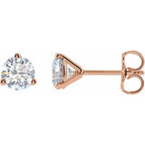 14K Rose Gold 1 CTW Lab-Grown Diamond Stud Earrings