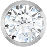 14K White Gold 1/2 CT Natural Diamond Slide Pendant
