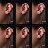 Sterling Silver 20 mm Huggie Hoop Earring
