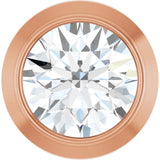 14K Rose Gold 1/10 CT Natural Diamond Slide Pendant
