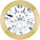 14K Yellow Gold 1/6 CT Natural Diamond Slide Pendant