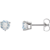 Sterling Silver Natural Blue Sheen Moonstone Earrings