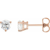 14K Rose Gold 3/4 CTW Natural Diamond Earrings