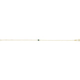 14K Yellow Gold Lab-Grown Alexandrite Bezel-Set Solitaire 6 1/2-7 1/2" Bracelet