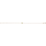 14K Rose Gold Natural Peridot Bezel-Set Solitaire 6 1/2-7 1/2" Bracelet