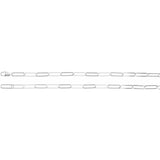Sterling Silver 6.2 mm Paperclip-Style 18" Chain