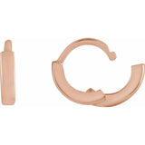 14K Rose Gold Hinged 8 mm Hoop Earring