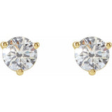 14K Yellow Gold 1/5 CTW Natural Diamond Earrings