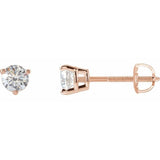 14K Rose Gold 3/8 CTW Natural Diamond Earrings
