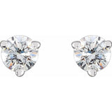 Platinum 1/3 CTW Natural Diamond Earrings
