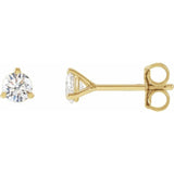 14K Yellow Gold 1/8 CTW Lab-Grown Diamond Stud Earrings