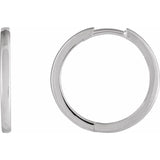 Sterling Silver Hinged 18 mm Hoop Earring