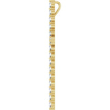 14K Yellow Gold 1 CTW Natural Diamond Cross Pendant