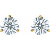 14K Yellow Gold 3 CTW Lab-Grown Diamond Stud Earrings