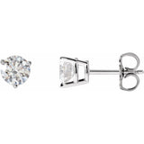 14K White Gold 1 CTW Lab-Grown Diamond Earrings