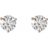 14K Rose Gold 1/2 CTW Lab-Grown Diamond  Earrings