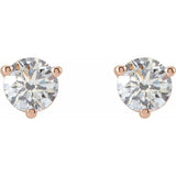 14K Rose Gold 1/2 CTW Lab-Grown Diamond Earrings