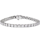 14K White Gold 9 CTW Lab-Grown Diamond Line 7 1/4" Bracelet