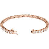 14K Rose Gold 6 CTW Lab-Grown Diamond Line 7 1/4" Bracelet