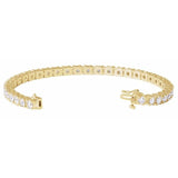 14K Yellow Gold 7 CTW Lab-Grown Diamond Line 7 1/4" Bracelet