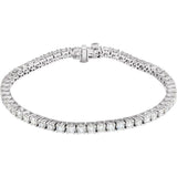 14K White Gold 5 CTW Lab-Grown Diamond Line 7" Bracelet