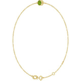 14K Yellow Gold Natural Peridot 6 1/2-7 1/2" Bracelet