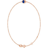 14K Rose Gold Natural Blue Sapphire 6 1/2-7 1/2" Bracelet