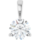 Platinum 3/4 CT Lab-Grown Diamond Pendant