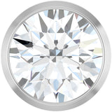 14K White Gold 1 CT Natural Diamond Slide Pendant