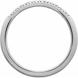 Sterling Silver Natural Aquamarine Stackable Ring
