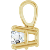 14K Yellow Gold 1/4 CT Natural Diamond Pendant