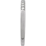 Sterling Silver 1/6 CTW Natural Diamond Stackable Ring