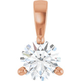 14K Rose Gold 1/4 CTW Natural Diamond Pendant