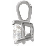 Sterling Silver 1/3 CTW Natural Diamond Pendant