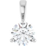 Sterling Silver 1/2 CTW Natural Diamond Pendant
