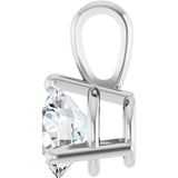 Sterling Silver 3/4 CTW Natural Diamond Pendant