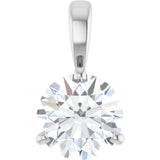 Platinum 1 CTW Natural Diamond Pendant