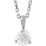 Platinum 1/3 CTW Natural Diamond 18" Necklace