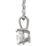 Platinum 1/3 CTW Natural Diamond 18" Necklace