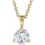 14K Yellow Gold 1/2 CTW Natural Diamond 18" Necklace