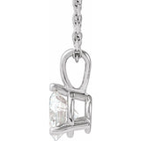 14K White Gold 1/2 CTW Natural Diamond 18" Necklace