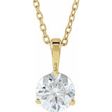 14K Yellow Gold 3/4 CTW Natural Diamond 18" Necklace
