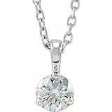 Sterling Silver 1/4 CTW Lab-Grown Diamond 18" Necklace