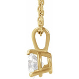 14K Yellow Gold 1/3 CTW Lab-Grown Diamond 18" Necklace