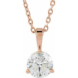 14K Rose Gold 5/8 CTW Lab-Grown Diamond 18