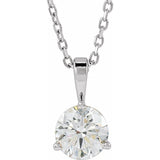 Platinum 5/8 CTW Lab-Grown Diamond 18" Necklace