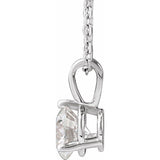 Platinum 5/8 CTW Lab-Grown Diamond 18" Necklace