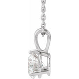 Sterling Silver 3/4 CTW Lab-Grown Diamond 18" Necklace